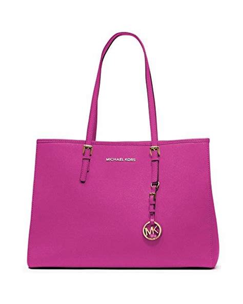 michael kors tasche himbeere|michael kors leather tote.